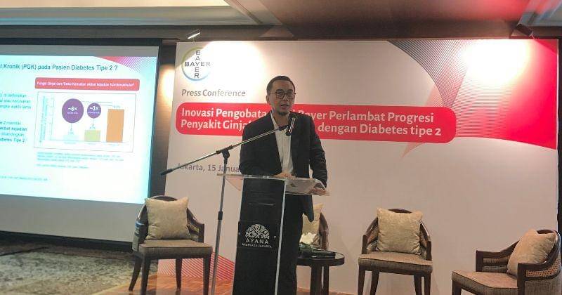 Press Conference Inovasi Pengobatan dari Bayer Perlambat Progresi Penyakit Ginjal Kronis (PGK) dengan Diabetes tipe 2, Senin (15/1/2024). - Popmama.com/Dewi Hanifah Ledjar Cahyani